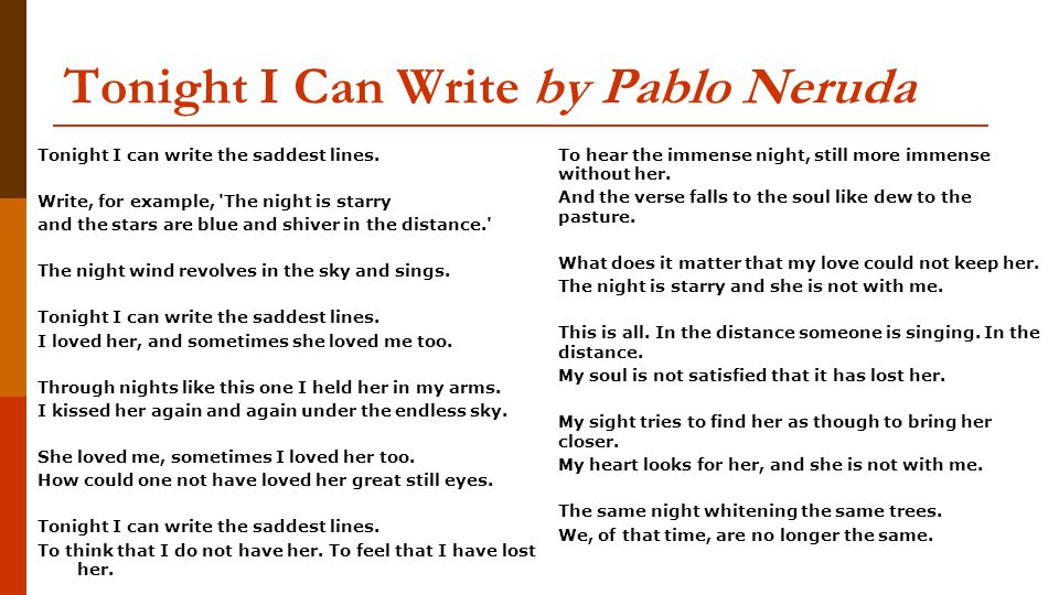 Pablo neruda essay love
